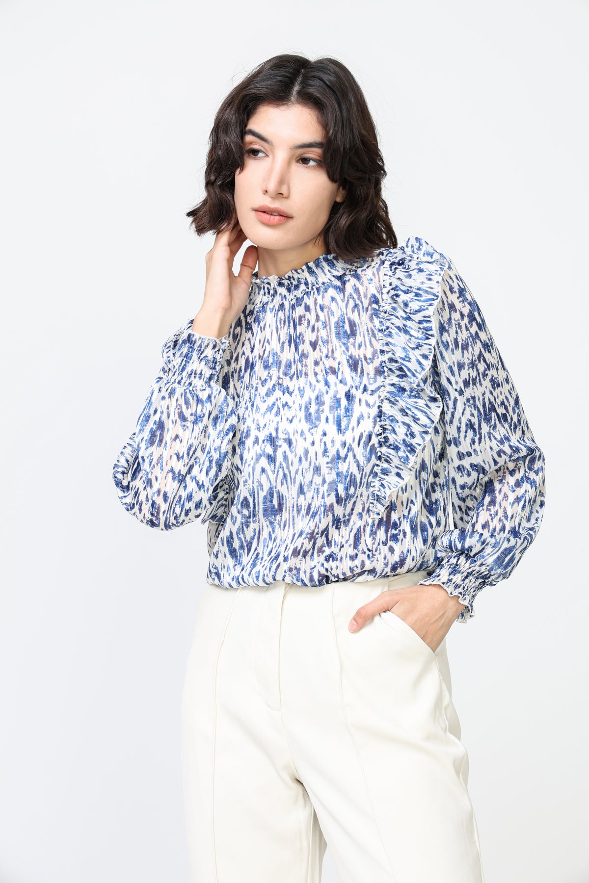 Ethnic print blouse